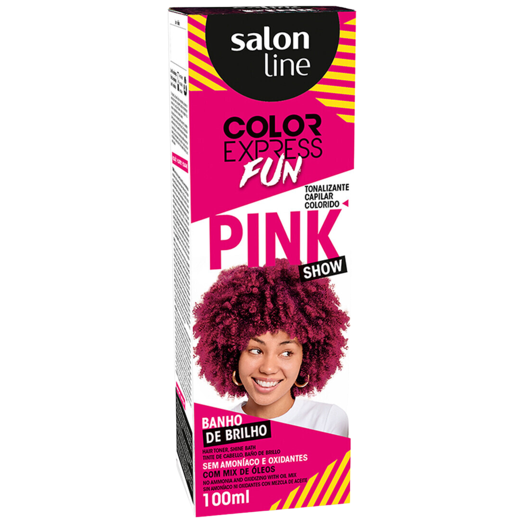 Teinture Matifiante Temporaire Rose "Color Express Fun" Salon Line 100ml