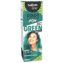 Teinture Tonifiante Verte Temporaire - Color Express Fun - Apporte une Teinte Verte Vibrante et de la Brillance - Salon Line 100ml
