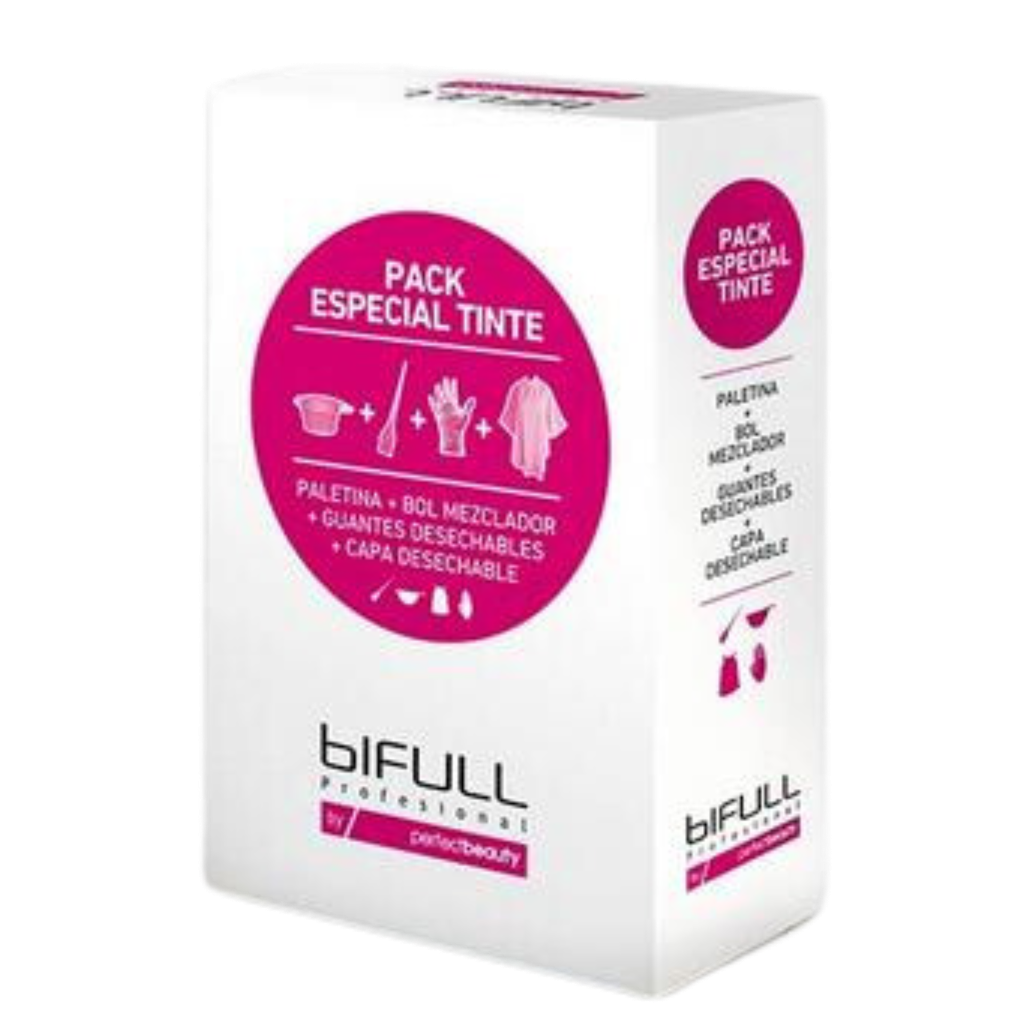 Kit Coloration Cheveux "Pack Especial Tinte" Bol/Pinceau/Gants "Biful"