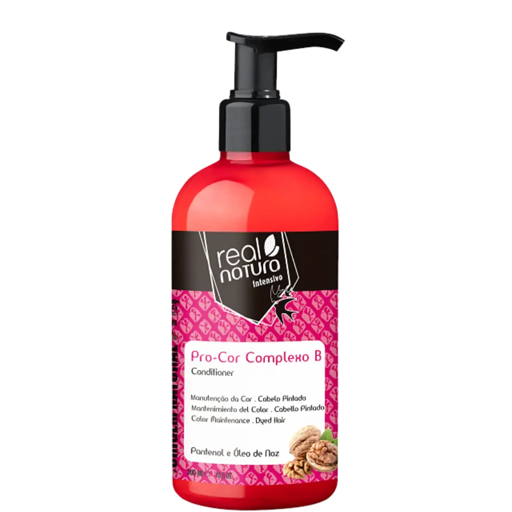 Conditionneur pour la Protection de la Couleur - Pro-Cor Complexo B - Panthénol et Huile de Noix - Real Natura 300ml