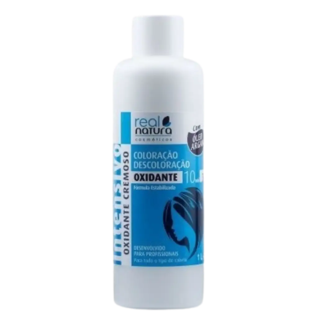 Oxydant Crème à l'Huile d'Argan - 10 Vol 3% - Coloration et Décoloration - Real Natura 1L