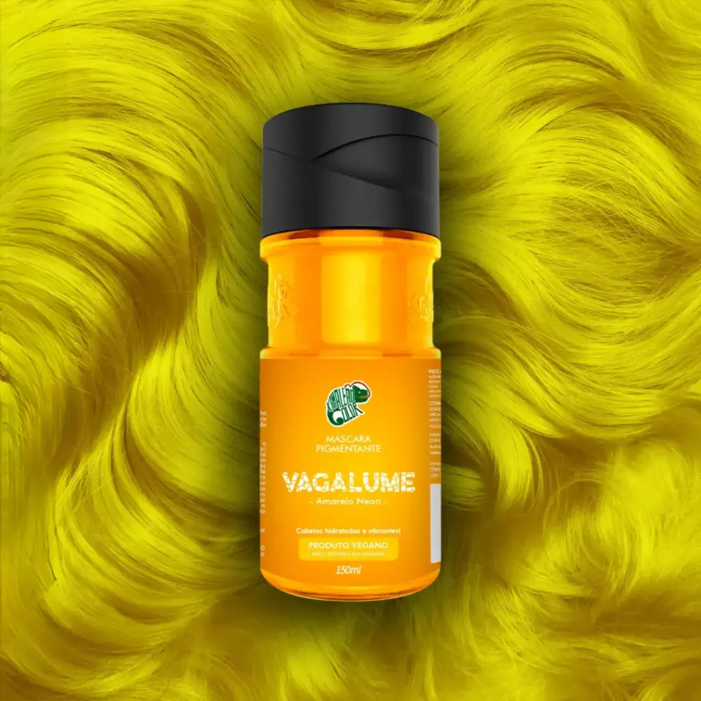 Masque Pigmentant - Kamaleão Color - Vagalume (Jaune Néon) 150ml​