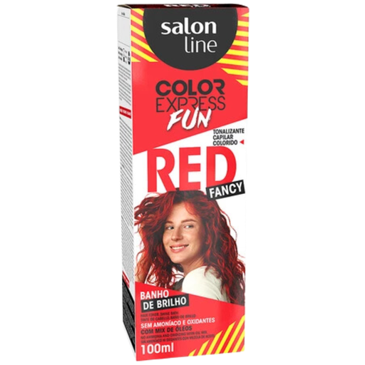 [7908458317752] Teinture Matifiante Temporaire Rouge "Color Express Fun" Salon Line 100ml