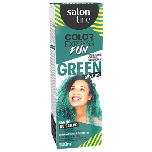 [7908458317769] Teinture Matifiante Temporaire Vert "Color Express Fun" Salon Line 100ml