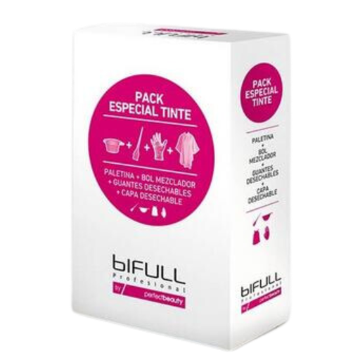 [8435138404529] Kit Coloration Cheveux "Pack Especial Tinte" Bol/Pinceau/Gants "Biful"