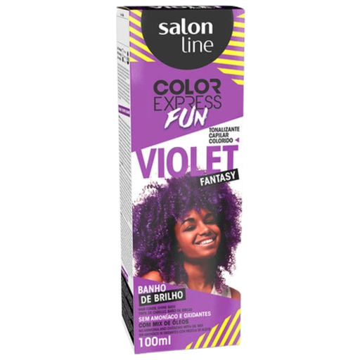Teinture Matifiante Temporaire Violet Fantasy (violet) "Color Express Fun" Salon Line 100ml