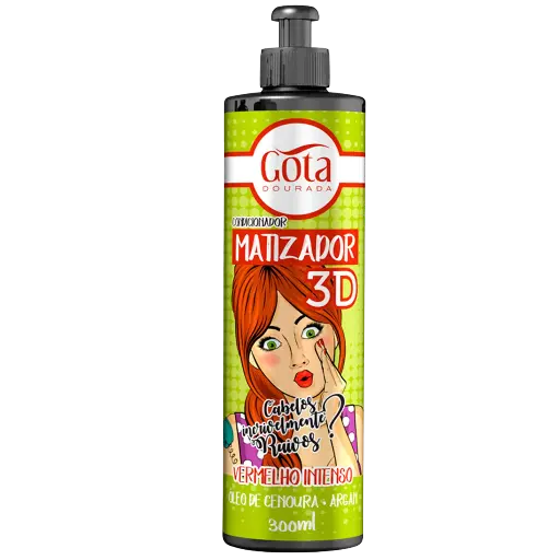 [7897158724864] Masque Colorant - Vermelho Intenso - Rouge Intense - Gota Dourada 300ml